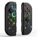 Sylphidara Replacement for Nintendo Switch Controller, Switch Controllers Compatible with Nintendo Switch/OLED/Lite, Support Dual Vibration/6-Axis Gyro/Motion Control/Wake-up (Stars & M)