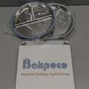 Stainless Steel Toddler Plate with Suction, 9 Divided Plates with Removable Silicone Sleeves for Kids, Non Toxic & BPA Free | Non Slip | Unbreakable Baby Snack Dishes Set of 2, Blue & Gray