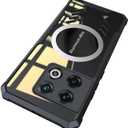 Case for OnePlus 10 Pro Compatible with Radiator Ultra Slim Scratch-Resistant Shock-Absorbing Clear Magnet Back Case, Black