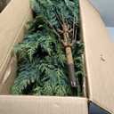 7.5 FT Pre-Lit Christmas Tree Hinged with 612 PE Branch Tips Timer & 540 Lights