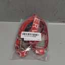 Frienda Emotional Support Dog Leash - Reflective 'SERVICE DOG' Print, Waterproof Neoprene Handle, 47 Inch, Red