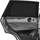 Car Window Shades - 2 Pack Sun Shade for Car Window Baby, Rear Side Window Sun Shade Stretchy Mesh, UV Protection Spandex Window Shade for Baby Family Pet (Large 28"x43")