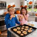 2 x 10Pcs Mini Halloween Cookie Cutters Different Ghost Modeling Design 10 Skull Designs with Different Facial Shapes, Cute for Kids Holiday Baking