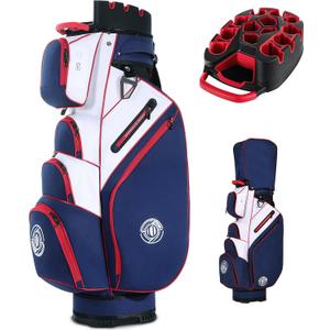14-Way T-Lock Golf Cart Bag with Rigid Inner Shell
