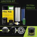 Hedie Air Filter Maintenance Kit Fit for John D 2025R(2013-2018) 1025R(-2017) 2 Series Compact Tractors Hydraulic Oil Filter Fuel Filter Replacement(LVA21036 Kit)