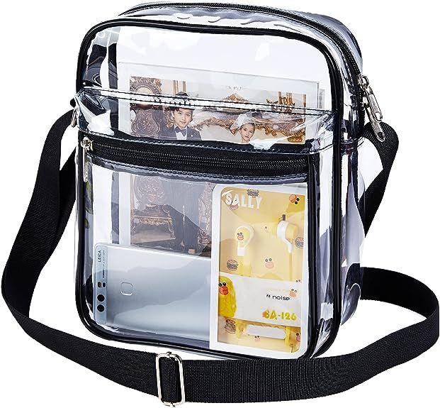 USPECLARE Clear Purse Bag for Stadium Events Clear Messenger Bag for Men and Women