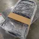 Yapamar Folding Chair 4-Pack, Leather Padded Folding Chairs, Easy to Use and Store, Outdoor and Indoor, for Home, Office, Party, Comfy, Black, 18"D x 18"W x 30.7"H