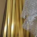 Putros Metal Arch Backdrop Stand Gold Wedding Arch Stand Set of 2 (7.2FT & 6FT) Square Arched Frame for Birthday Party Graduation Ceremony Decoration