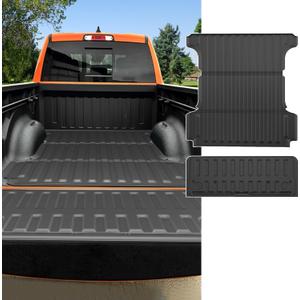 Ram 1500 5.7FT Truck Bed Mat & Tailgate Mat (Not for RamBox/Classic) - AOMSAZTO Bed Liner Fit for 2019-2025 Dodge Ram 1500 5'7" Short Bed All Weather Bed Mat for Ram 1500 Accessories