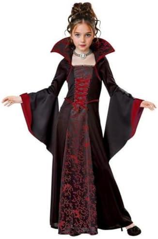 iTVTi Vampire Costume for Girls Kid Halloween Carnival Fancy Black Dress for Cosplay 140