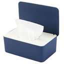 NOVWANG Wipes Dispenser, Baby Wipe Holder, Keeps Wipes Fresh, Refillable Wipe Container Baby Wipes Case for Bathroom Wipes Pouch Case, Deep Blue