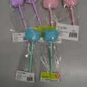 6 Pieces Fluffy Ball Pens Plush Pens Macaron Color Ballpoint Blue Gel Ink, for Office Supply, Coworkers, Women, 3  colors