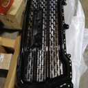 Grille Set 5pcs Compatible with 2019-2022 GMC Sierra 1500 Denali AT4 Front Upper Grill Lower Grille Trim Plate Fog Light Bezels Camera bracket Black Kit 84508282 84176747