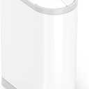 simplehuman Diaper Can with Odorsorb System (Odorsorb Pods and Odorsorb Liners), 18 Liter/ 4.8 Gallon, White Stainless Steel