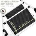 KINGRACK Step Ladder, 4 Step Folding Ladder with Handrails