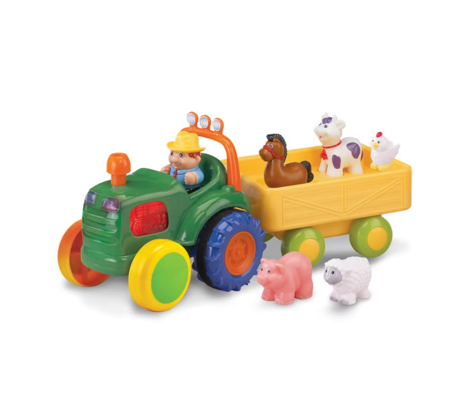 Kidoozie Funtime Tractor – Farm Playset with Toy Tractor, Figure and Farm Animals – Suitable for toddlers and preschoolers ages 12+ months