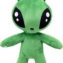 13'' Adorable Green Alien Plush Toy,Soft Aliens Stuffed Plush Doll Creature Pillow for KidsRoom Decor,Xmas and Birthday Gift for Animation Fans