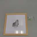 8x8 Picture Frame Made with Solid Wood, Display 4x4 with Mat or 8x8 Picture without Mat, Photo frame with Tempered Real Glass, 8 by 8 Natural Wood Picture frame for Tabletop or Wall Mounting, Oak (8x8" -1 pack)