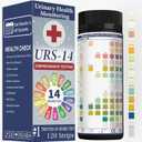 URS Urine Reagent Test Strip for 14 Parameters Urinalysis - Self Testing at Home in 60 Seconds for Men and Women PH, SG, Prot, KET, BLO, BIL, CRE, Kidney, Liver, UTI, Keto Diet, Ketosis, and +7 More