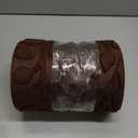 Aucuda 2pcs 8.5" x 30" Stair Treads for Elders and Dogs on Wooden Steps Indoor, Winter, Non Slip Stair Runner Rug Ice Insulation with Rubber Backing, Brown Floral Staircase Mat Carpet for Outdoor Grip