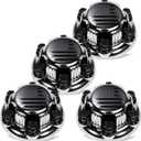 Chrome 6 Lugs Wheel Center Cap for Silverado, Avalanche, Suburban, Express, Sierra, Yukon, Savana 1500 2500 3500, 16/17 Inch Rim Hub Cover, OEM Replacement