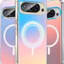 for Google Pixel 10 Pro XL Case Holographic Iridescent [Compatible with Magsafe] Rainbow Unique and Aesthetic Phone Cover for Girls and Women Protective Case for Pixel 10 Pro XL Cover (Irisierend)