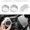 1797 Bling Accessories fit for Toyota RAV4 2024 2023 2022 2021 2020 2019 Interior AC Air Conditioning Gear Shift Knob Covers Crystal Decoration Pack of 3