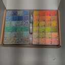 XSEINO 37300+ Pcs Clay Beads Bracelet Making Kit,8 Boxes 180 Colors Friendship Charms Kit Flat Polymer Heishi Beads with Rich Jewelry Making Accessories for Crafts Christmas Gifts