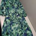 Women's Fall Boho Maxi Dress Floral Long Sleeve V Neck Flowy Belted Elegant Holiday Party Dresses Size XL