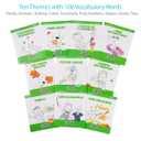 Spanish for Kids: 10 First Reader Books with Online Audio and 100 Words (Beginning to Learn Spanish) Set 1 by Language Together