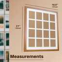 Tapeera Wood Multi Picture Frame Collage Wall Decor For Polaroid i-Type 600 Film -16 Openings Large Photo Collage Frame For Wall Mini Picture Wall Frame - Not Compatible with Fujifilm Instax Mini Film