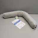 TORRAMI Under Door Draft Stoppers 30 Inch, Heavy Triangle Stop Draft Block Cold Air/Wind/Breeze Noise Blocker Door Sweeps Weather Stripping Bottom Seal, Light Gray