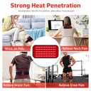 Red Light Therapy Belt, Infrared Light Therapy for Body, Wearable Wrap with Timer for Back Shoulder Waist Muscle Pain Relief, Improve Joint Inflammation, Red Light Therapy for Body, Size: L