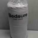 Bedsure Comforter Duvet Insert - Quilted Comforters Twin XL Size, All Season Duvet, GentleSoft Down Alternative Bedding, with 8 Tabs, Gifts for Women/Men, Light Grey, Twin XL 92 x 68 Inches