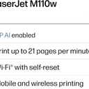HP LaserJet M110w Wireless Black & White Printer, Print, Fast speeds, Easy Setup, Mobile Printing, Best-for-Small Teams