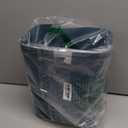 UUJOLY Plastic Small Trash Can Wastebasket, Garbage Container Basket for Bathrooms, Laundry Room, Kitchens, Offices, Kids Rooms, Dorms, 3.5 Gallon, Bluish Green, 2 Pack