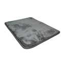 Bathroom Rug Soft Memory Bath Mat Nonslip Absorbent Floor Mat Shower Carpet Grey and Washable for Bathroom Decor, 24x16, Gray