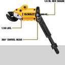 DEWALT Metal Shear/Cutter Drill Attachment, Impact Ready, 360 Degree Pivoting Head, Cuts 18GA Material (DWASHRIR)(Yellow, Black)