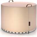 QH.HOME [2025 Upgraded 900D Fabric] Fire Pit Cover Round for Solo Stove Bonfire 22",Strong Tear Resistant ,Waterproof Firepit Accessories for Gas/Table/Bowl Fire pits - 23" D X 16" H-Wheat