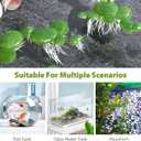 balacoo 36 Pcs Mini Fake Duckweed, Fish Tank Artificial Floating Duckweed, Plastic Aquarium Floating Plants for Fish Tank Pond Landscape Decor