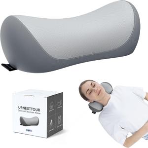 Neck Cervical Pillow Cervical Traction Device Lumbar Support Memory Foam Roll Pillow Muscle Relief Shoulder Pain Relaxer Grey