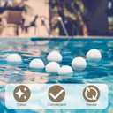 8 Pack Hot Tub Scum Absorber Pool Surface Cleaner Reusable 3-inch Foam Ball Absorbs Oils, Lotions Makeup Prevents Scum Lines & Filter Clogs