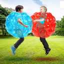 SUNSHINEMALL 2 Pack Inflatable Bumper Balls for Kids & Adults Giant Sumo Balls Bounce Body Bumpers Buddy Zorb Ball Outdoor Toys Gifts Yard Human Bubble Ball Hamster Ball, 24"