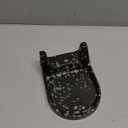 Ceramic Spoon Rest for Countertop Heat-Resistant Spoon Rest with Slot Easy for Tong and Spoon Kitchen Gadgets & Kitchen Utensils Holder, Black with White Splash