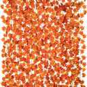 CQURE 14 Pack Fall Leaf Garland, Hanging Vines Garland Artificial Fall Maple Leaves Thanksgiving Decor for Home Wedding Fireplace Christmas (98Ft)
