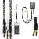 KEMIMOTO 2pc 1ft Whip Lights for Side by Side, APP Control LED Whip Lights for UTV ATV Buggy Boat Offroad Compatible with Polaris RZR Can-Am Maverick X3 Sportsman