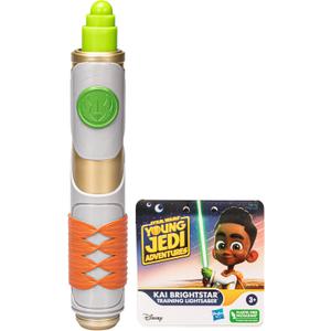 Star Wars: Young Jedi Adventures Kai Brightstar Green Extendable Lightsaber, Toys, Preschool Toys for 3 Year Old Boys & Girls