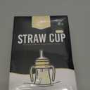 GROSMIMI Spill Proof no Spill Magic Sippy Cup with Straw with Handle for Baby and Toddlers, Customizable, PPSU, BPA Free 6 oz (Butter)