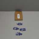 uxcell 4Pcs Rhinestone Crystal Applique, Rhinestone Iron on Patch, Hot Fix Crystal Sewing Applique for Bridal Sash Wedding Dress Shoes Bags, Light Blue (8 x 4cm / 3.15" x 1.57" (L x W))