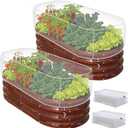 2 PCS Garden Netting for Raised Beds 2x4 Fine Mesh Raised Beds Garden Bug Netting Pest Barrier Screen with Drawstring for Plants to Keep Small Animals Pest Out Protect for Vegetables (2x4 FT)